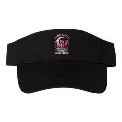 Easily distracted by books and dragons kawaii dragon reader Visor