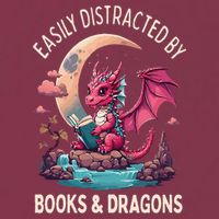 Easily distracted by books and dragons kawaii dragon reader 16oz Travel Tumbler