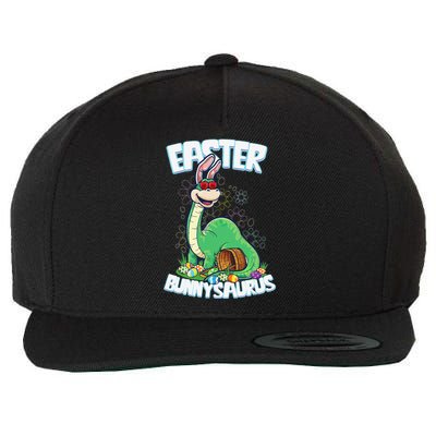 Easter Dinosaur Bunny Egg Hunt Brontosaurus Wool Snapback Cap