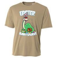 Easter Dinosaur Bunny Egg Hunt Brontosaurus Cooling Performance Crew T-Shirt