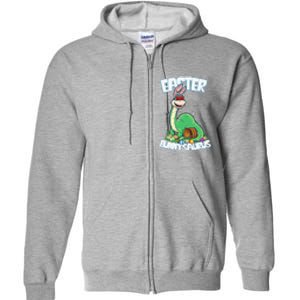 Easter Dinosaur Bunny Egg Hunt Brontosaurus Full Zip Hoodie