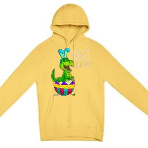 Easter Dinosaur Bunny T Rex Eggs Cellent Funny Premium Pullover Hoodie