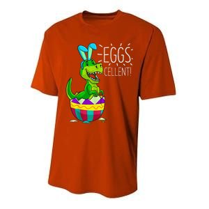 Easter Dinosaur Bunny T Rex Eggs Cellent Funny Performance Sprint T-Shirt