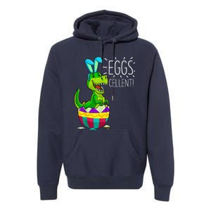 Easter Dinosaur Bunny T Rex Eggs Cellent Funny Premium Hoodie