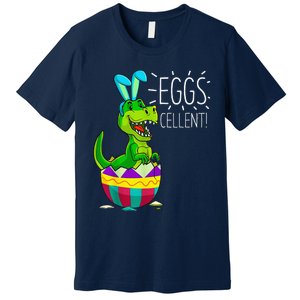 Easter Dinosaur Bunny T Rex Eggs Cellent Funny Premium T-Shirt