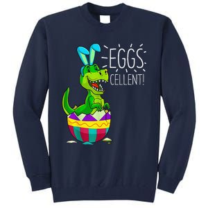 Easter Dinosaur Bunny T Rex Eggs Cellent Funny Tall Sweatshirt