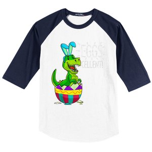 Easter Dinosaur Bunny T Rex Eggs Cellent Funny Baseball Sleeve Shirt