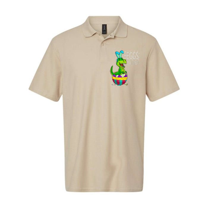 Easter Dinosaur Bunny T Rex Eggs Cellent Funny Softstyle Adult Sport Polo