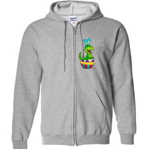 Easter Dinosaur Bunny T Rex Eggs Cellent Funny Full Zip Hoodie