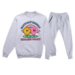 Each Day Brings Endless Agony Premium Crewneck Sweatsuit Set