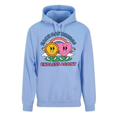 Each Day Brings Endless Agony Unisex Surf Hoodie