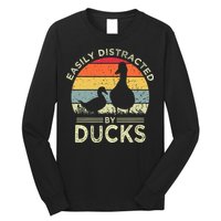 Easily Distracted By Ducks Long Sleeve Shirt