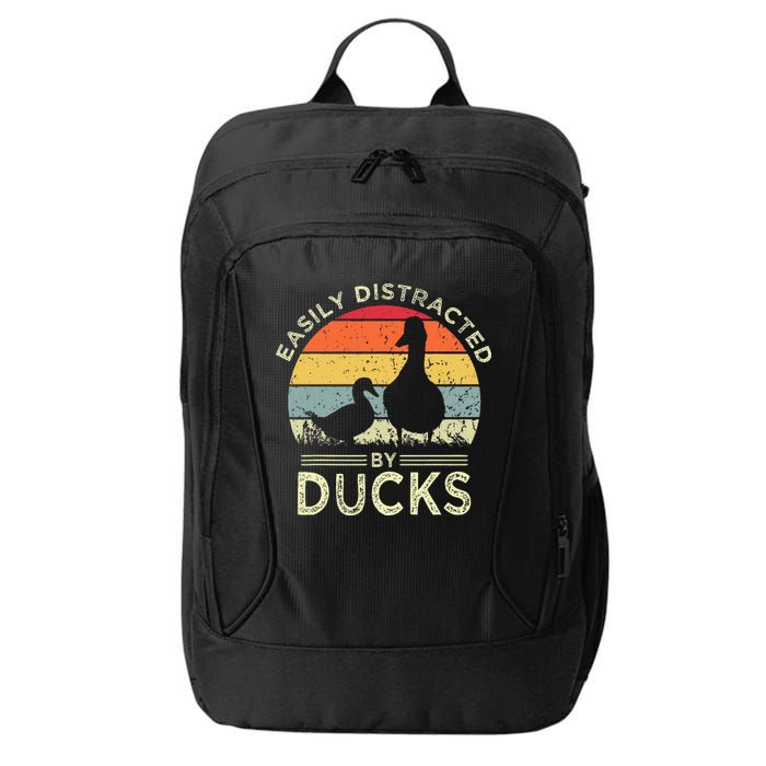 Easily Distracted By Ducks City Backpack