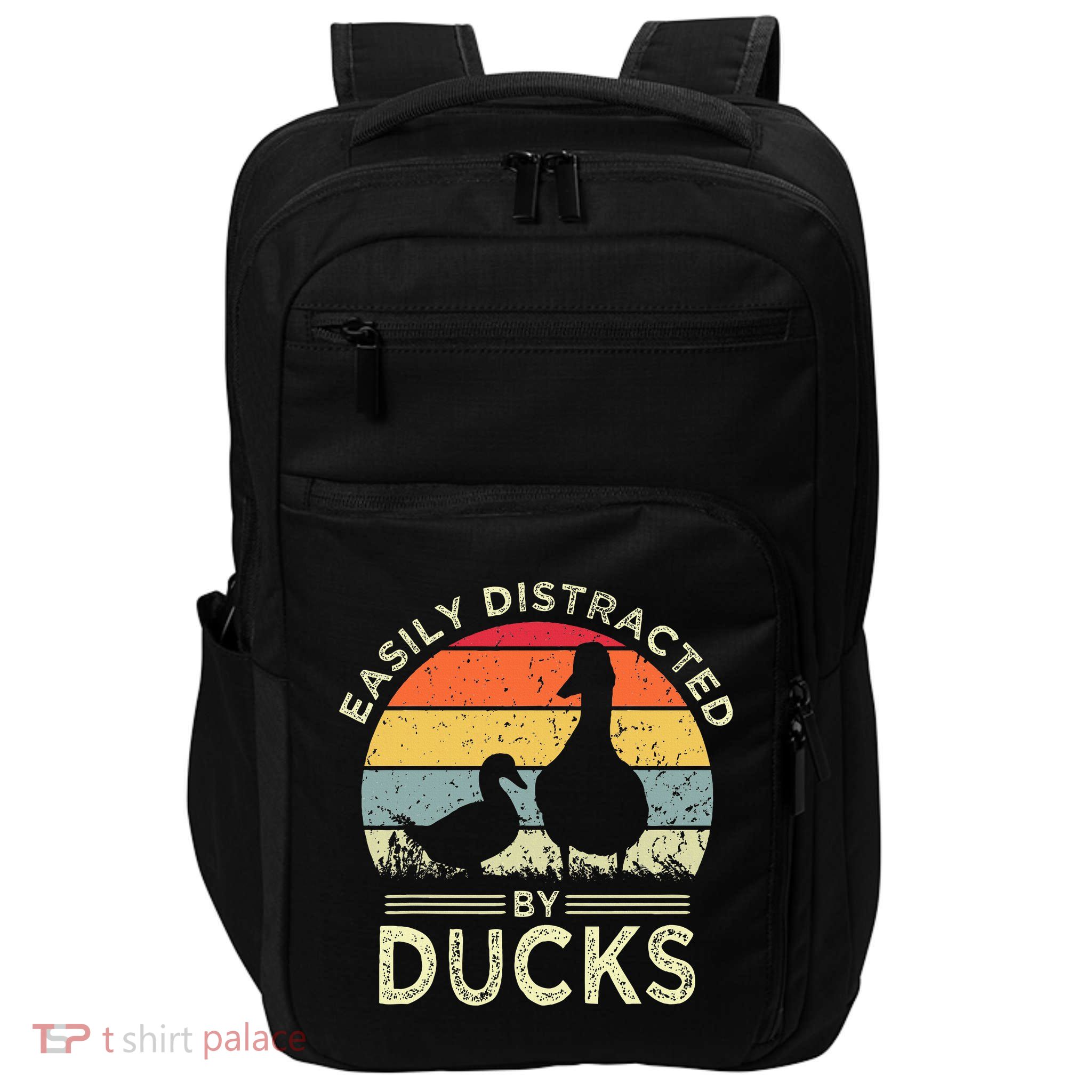 Easily Distracted By Ducks Impact Tech Backpack