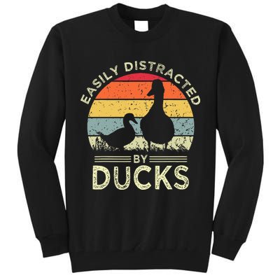 Easily Distracted By Ducks Tall Sweatshirt
