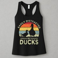 Easily Distracted By Ducks Womens Tank Top