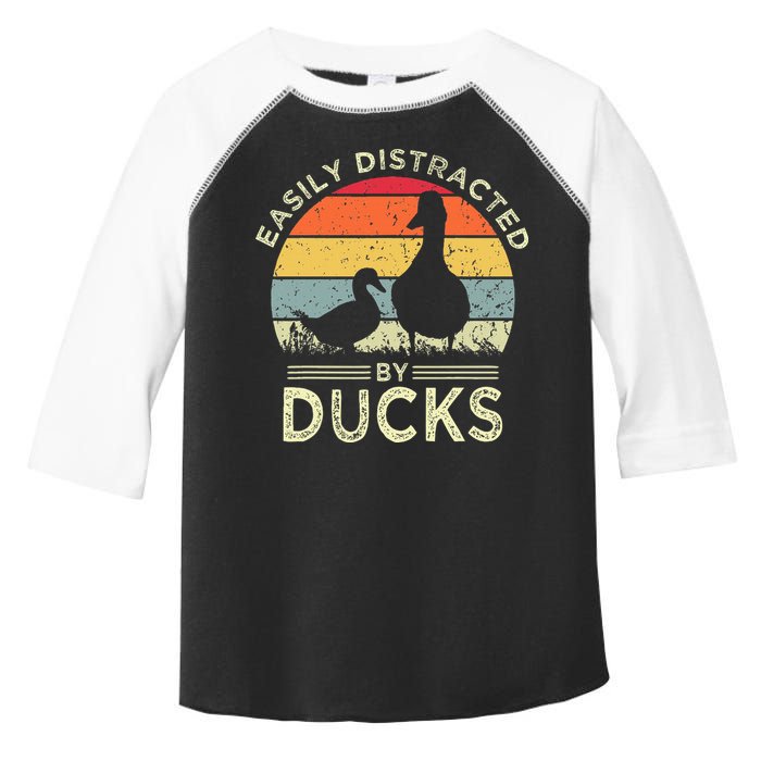 Easily Distracted By Ducks Toddler Fine Jersey T-Shirt