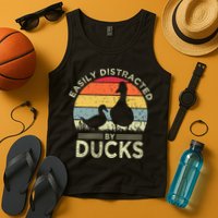 Easily Distracted By Ducks Tank Top