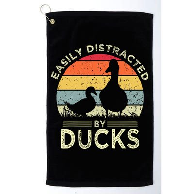 Easily Distracted By Ducks Golf Towel