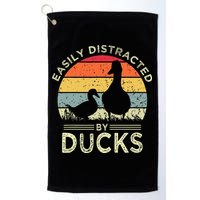 Easily Distracted By Ducks Golf Towel