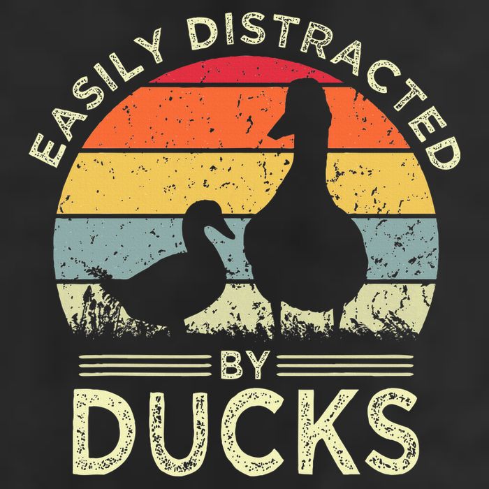 Easily Distracted By Ducks Golf Towel