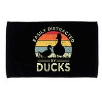 Easily Distracted By Ducks Microfiber Hand Towel