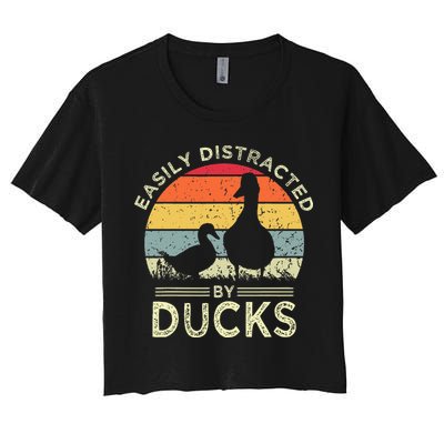 Easily Distracted By Ducks Crop Top