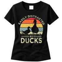 Easily Distracted By Ducks Womens T-Shirt