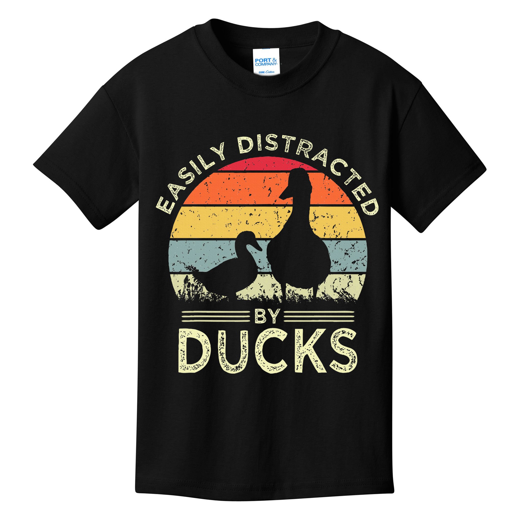 Easily Distracted By Ducks Kids T-Shirt