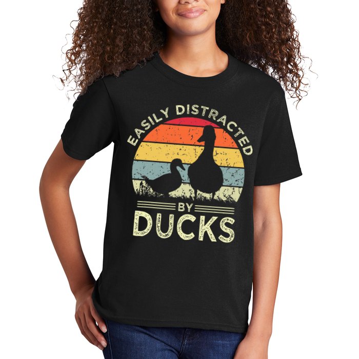 Easily Distracted By Ducks Kids T-Shirt