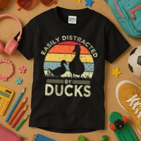 Easily Distracted By Ducks Kids T-Shirt