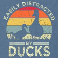 Easily Distracted By Ducks Garment-Dyed Sweatshirt