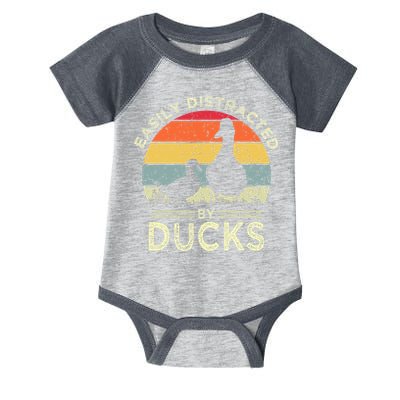 Easily Distracted By Ducks Infant Baby Jersey Bodysuit