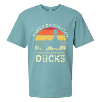 Easily Distracted By Ducks Sueded Cloud Jersey T-Shirt