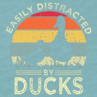 Easily Distracted By Ducks Sueded Cloud Jersey T-Shirt