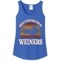 Easily Distracted By Weiners Dachshund Lovers Wiener Lovers Cool Gift Ladies Essential Tank