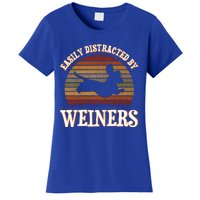 Easily Distracted By Weiners Dachshund Lovers Wiener Lovers Cool Gift Women's T-Shirt