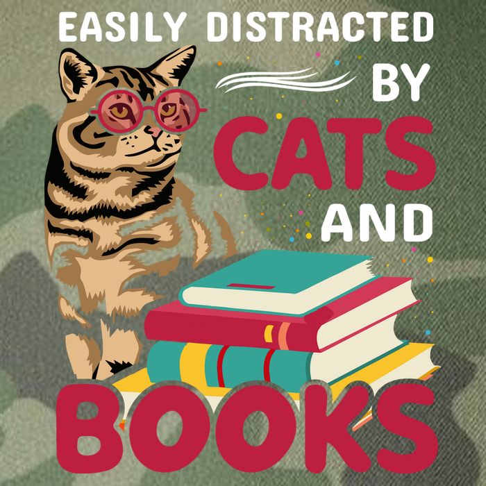 Easily Distracted By Cats And Books Legacy Tie Dye Trucker Hat