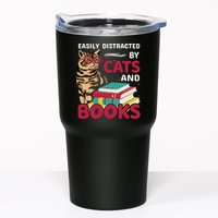 Easily Distracted By Cats And Books Tumbler