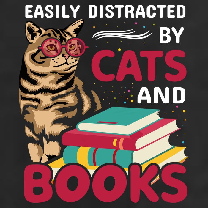 Easily Distracted By Cats And Books Hat