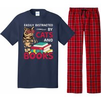 Easily Distracted By Cats And Books Pajama Set