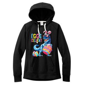 Easter Dinosaur Bunny T Rex Eggs Cellent Premium Women's Fleece Hoodie