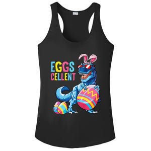 Easter Dinosaur Bunny T Rex Eggs Cellent Premium Ladies PosiCharge Competitor Racerback Tank