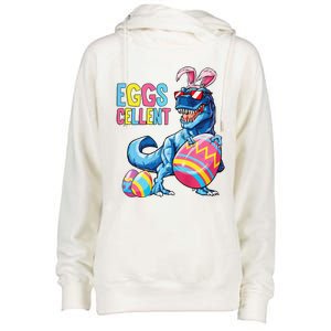 Easter Dinosaur Bunny T Rex Eggs Cellent Premium Womens Funnel Neck Pullover Hood