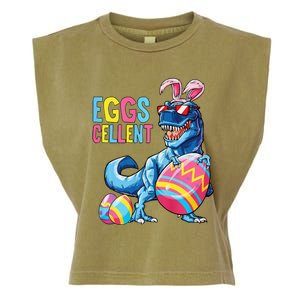 Easter Dinosaur Bunny T Rex Eggs Cellent Premium Garment-Dyed Women's Muscle Tee