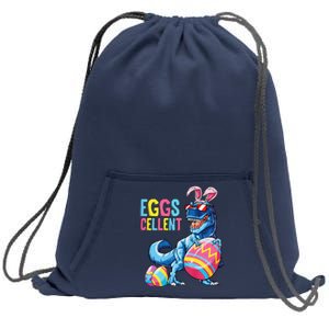 Easter Dinosaur Bunny T Rex Eggs Cellent Premium Sweatshirt Cinch Pack Bag