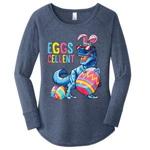 Easter Dinosaur Bunny T Rex Eggs Cellent Premium Women's Perfect Tri Tunic Long Sleeve Shirt