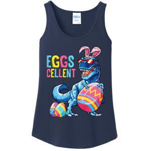 Easter Dinosaur Bunny T Rex Eggs Cellent Premium Ladies Essential Tank