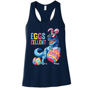 Easter Dinosaur Bunny T Rex Eggs Cellent Premium Women's Racerback Tank