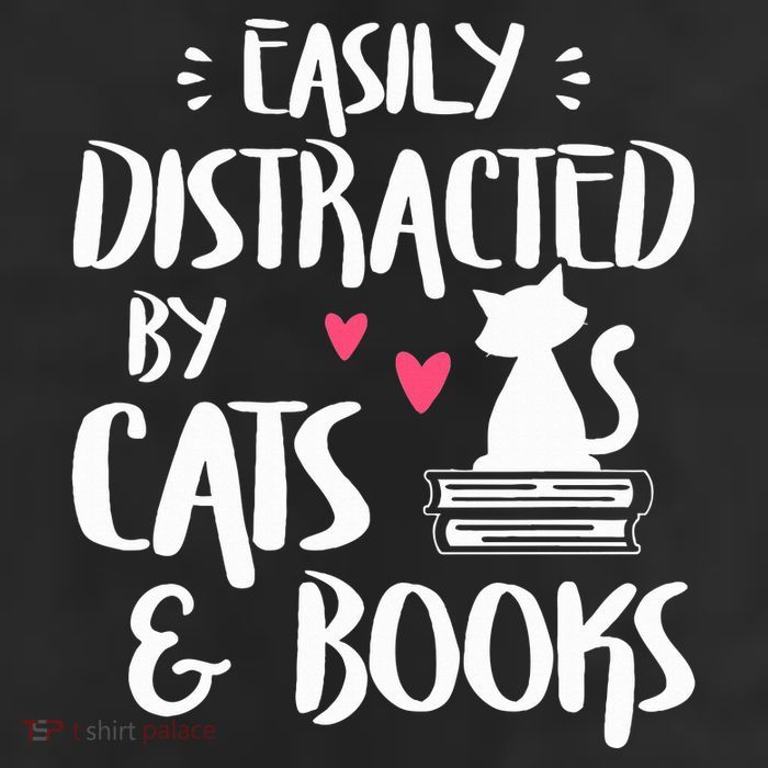 Easily Distracted by Cats and Books Cat & Book Lover Adult Drive Performance Visor